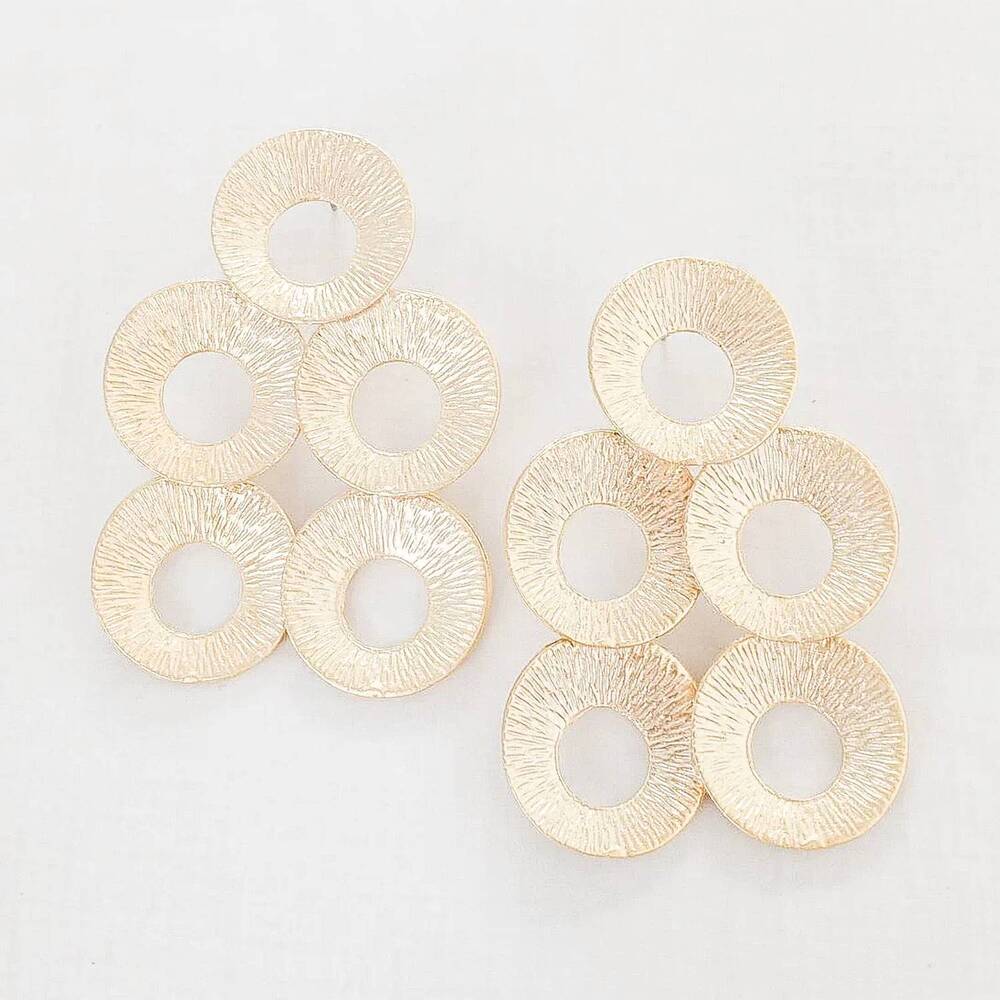 NEW VIRTUE women's luxe the astrid earrings in gold